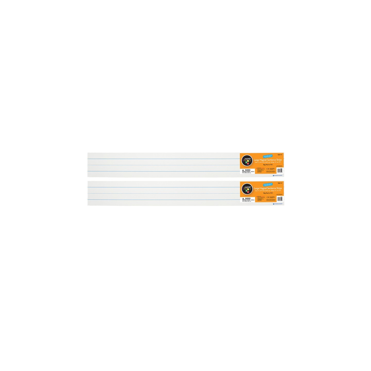 Dowling Magnets® Large Magnetic Sentence Strips, 10 Pieces Per Pack, 2 Packs