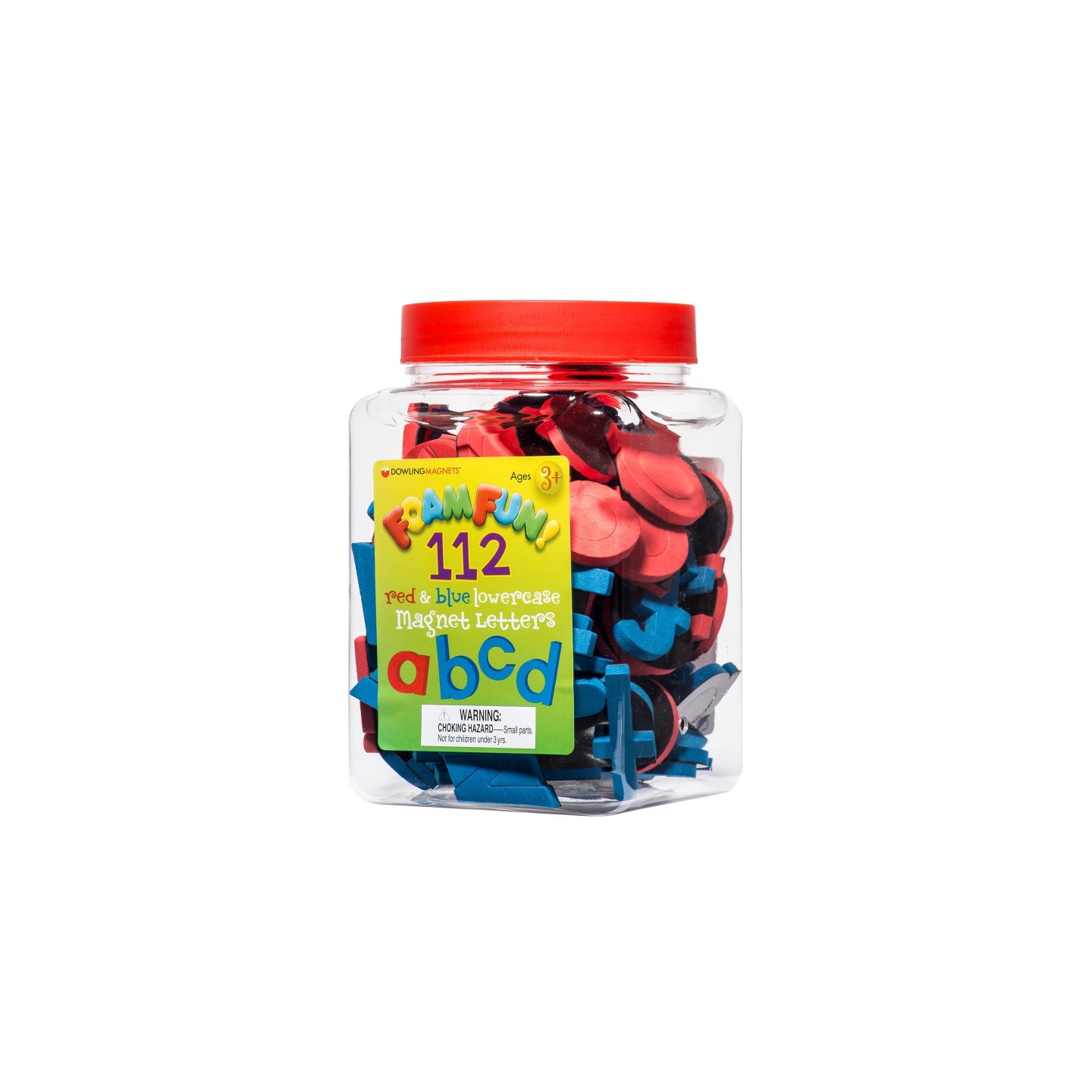 Dowling Magnets® Foam Fun Lowercase Red & Blue Magnet Letters, Set of 112
