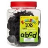 Dowling Magnets® Foam Fun!™ Lowercase Black Magnetic Letters, 108 Pieces