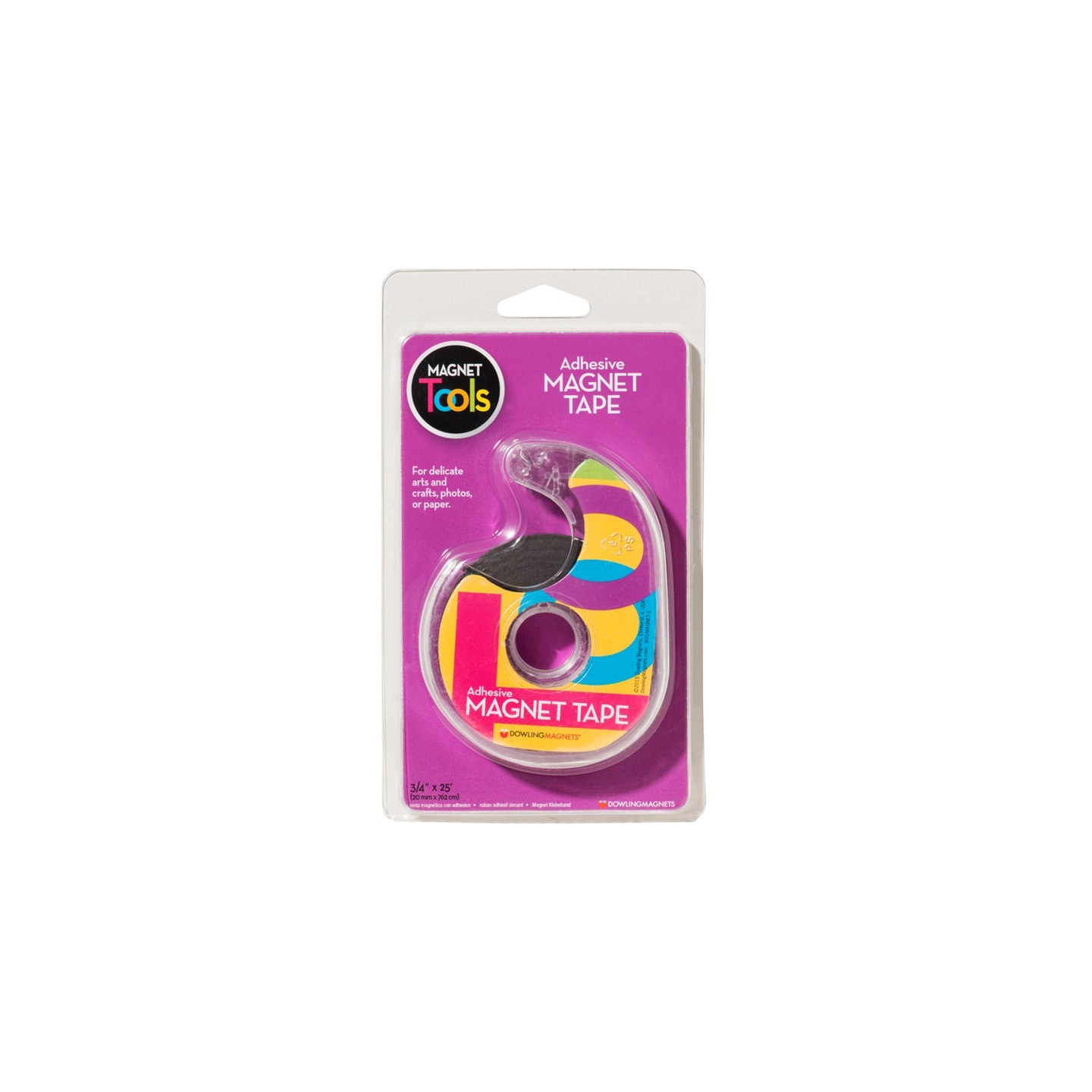 Dowling Magnets® Magnet Tape in Dispenser, 3/4" x 25'