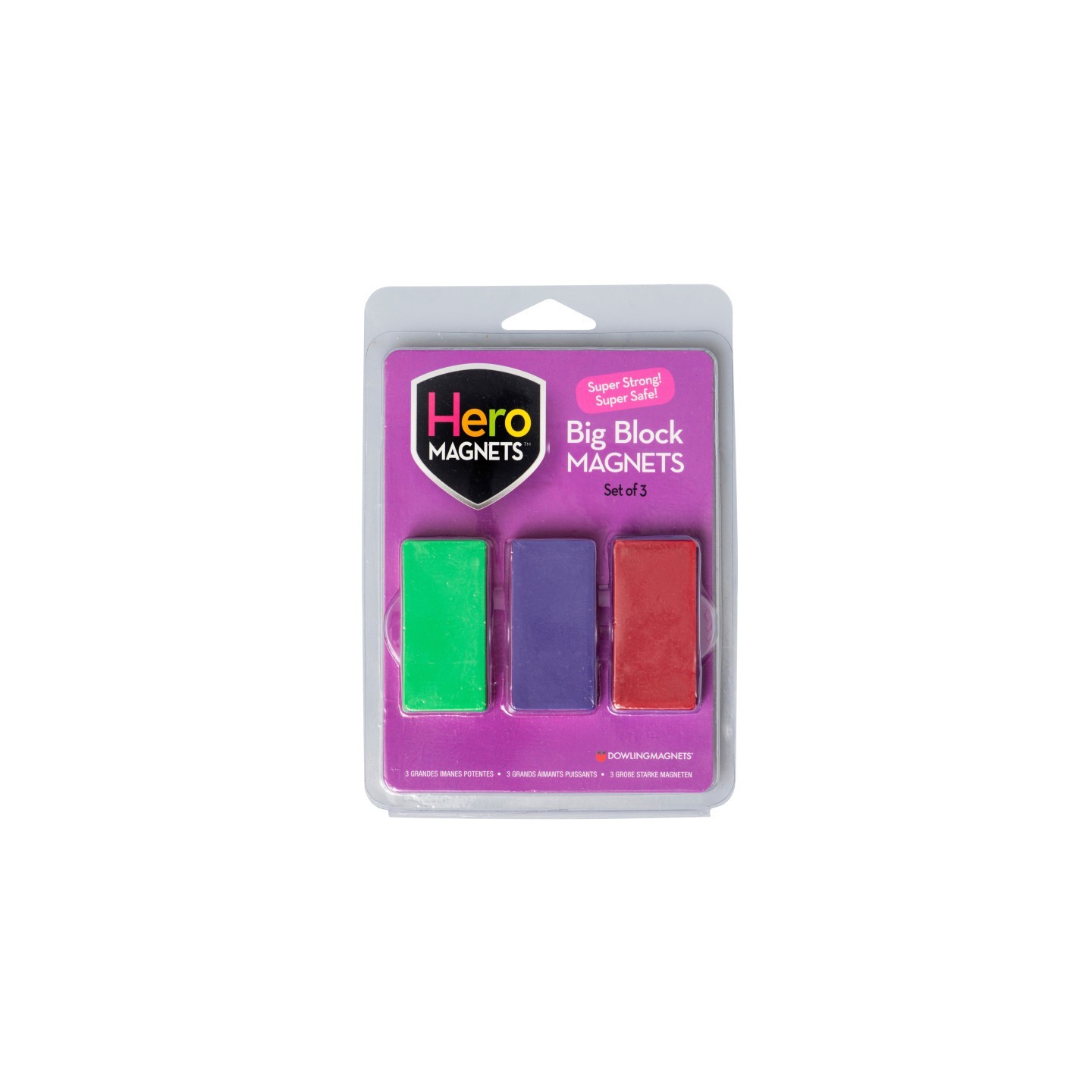 Dowling Magnets® Big Block Magnets, Set of 3