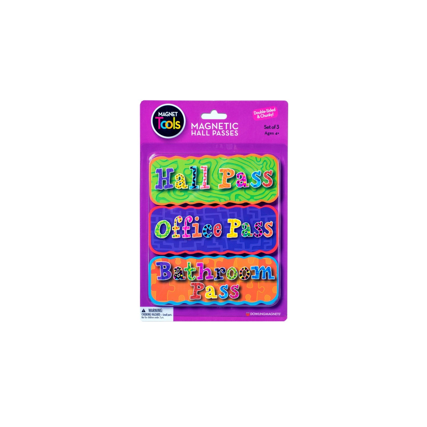 Dowling Magnets® Magnetic Hall Pass, Set of 3