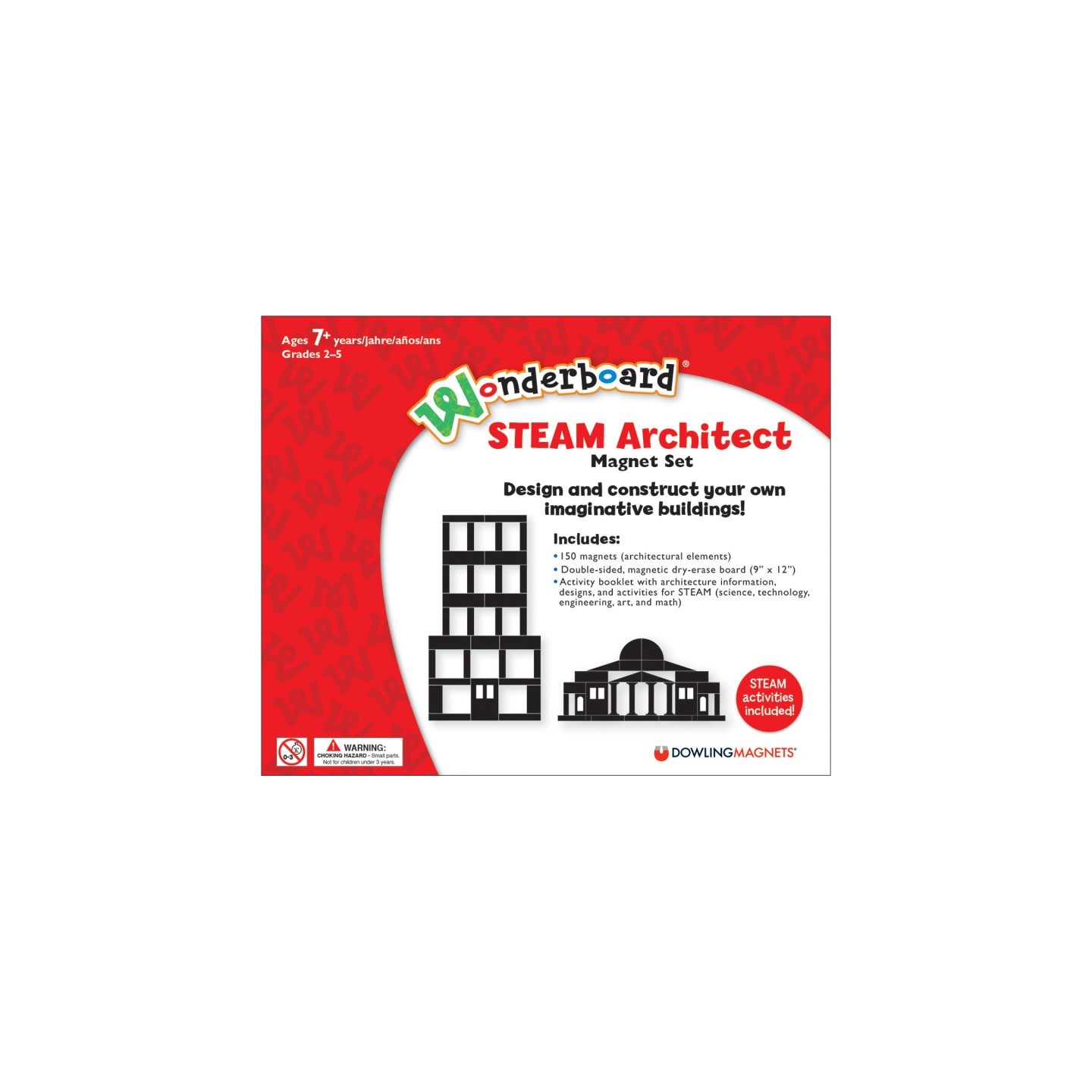 Dowling Magnets® Wonderboard STEAM Architect Magnet Set