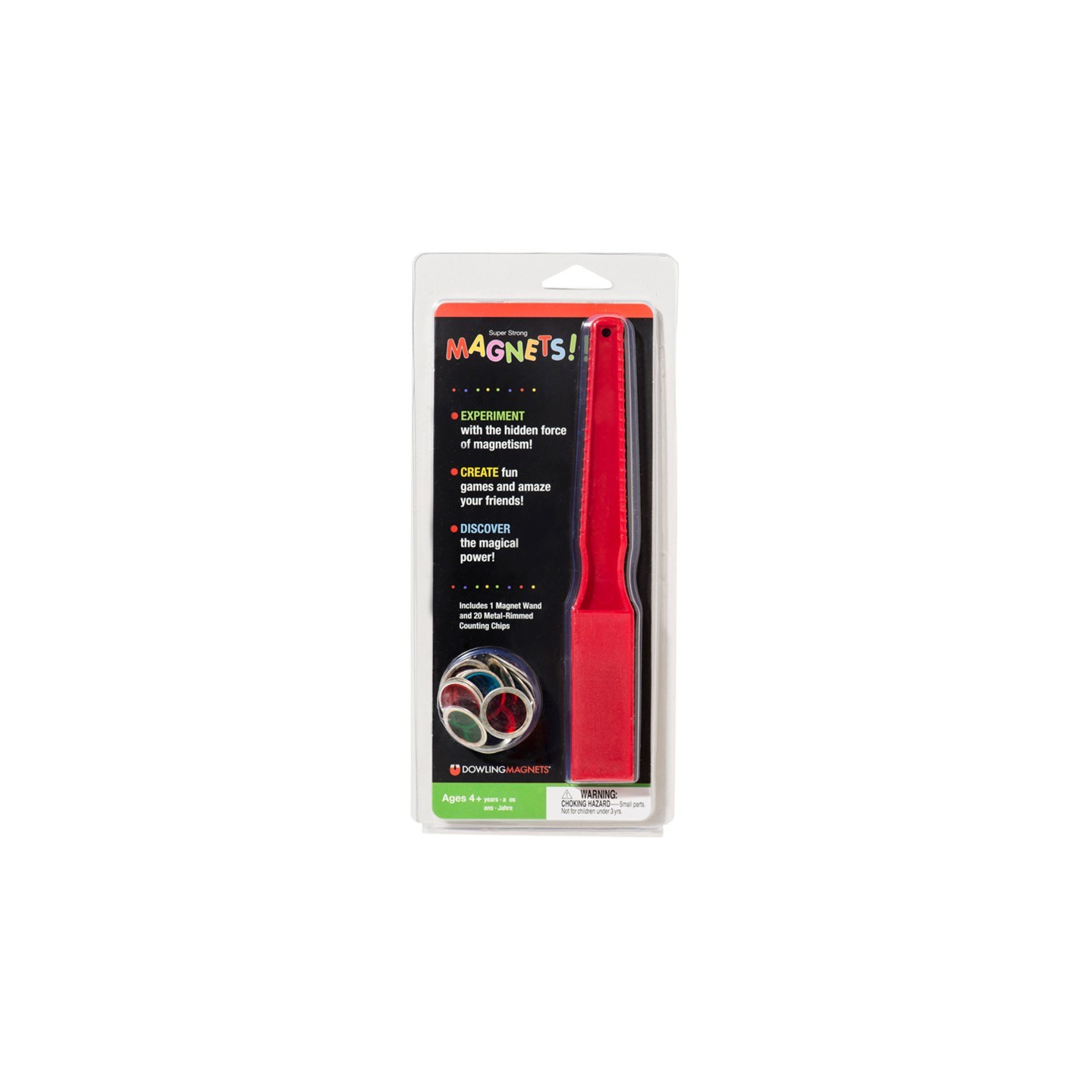 Dowling Magnets® Magnetic Wand & 20 Magnetic Counting Chips