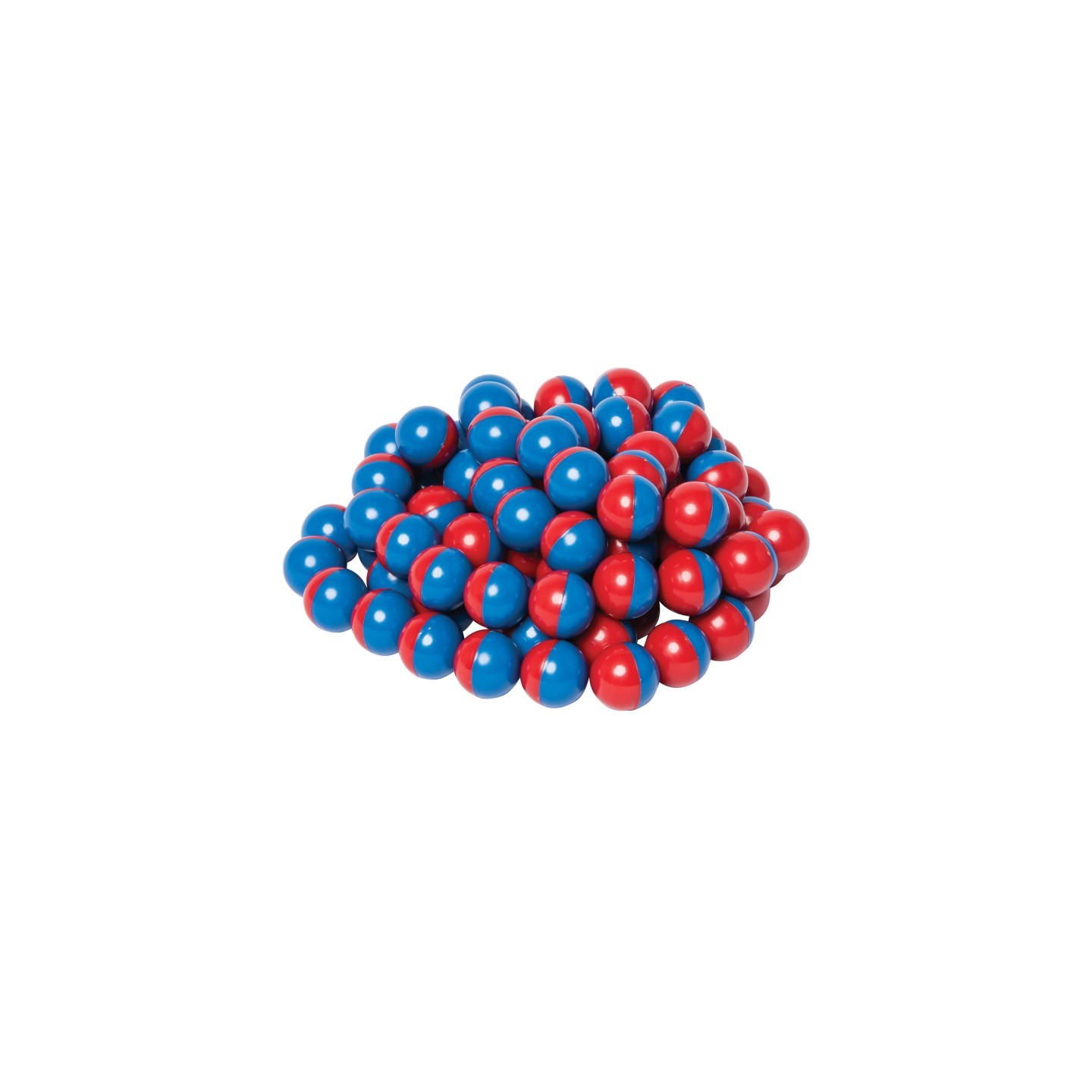 Dowling Magnets® North/South Magnet Marbles (Red/Blue), Set of 100