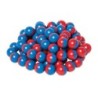 Dowling Magnets® North/South Magnet Marbles (Red/Blue), Set of 100