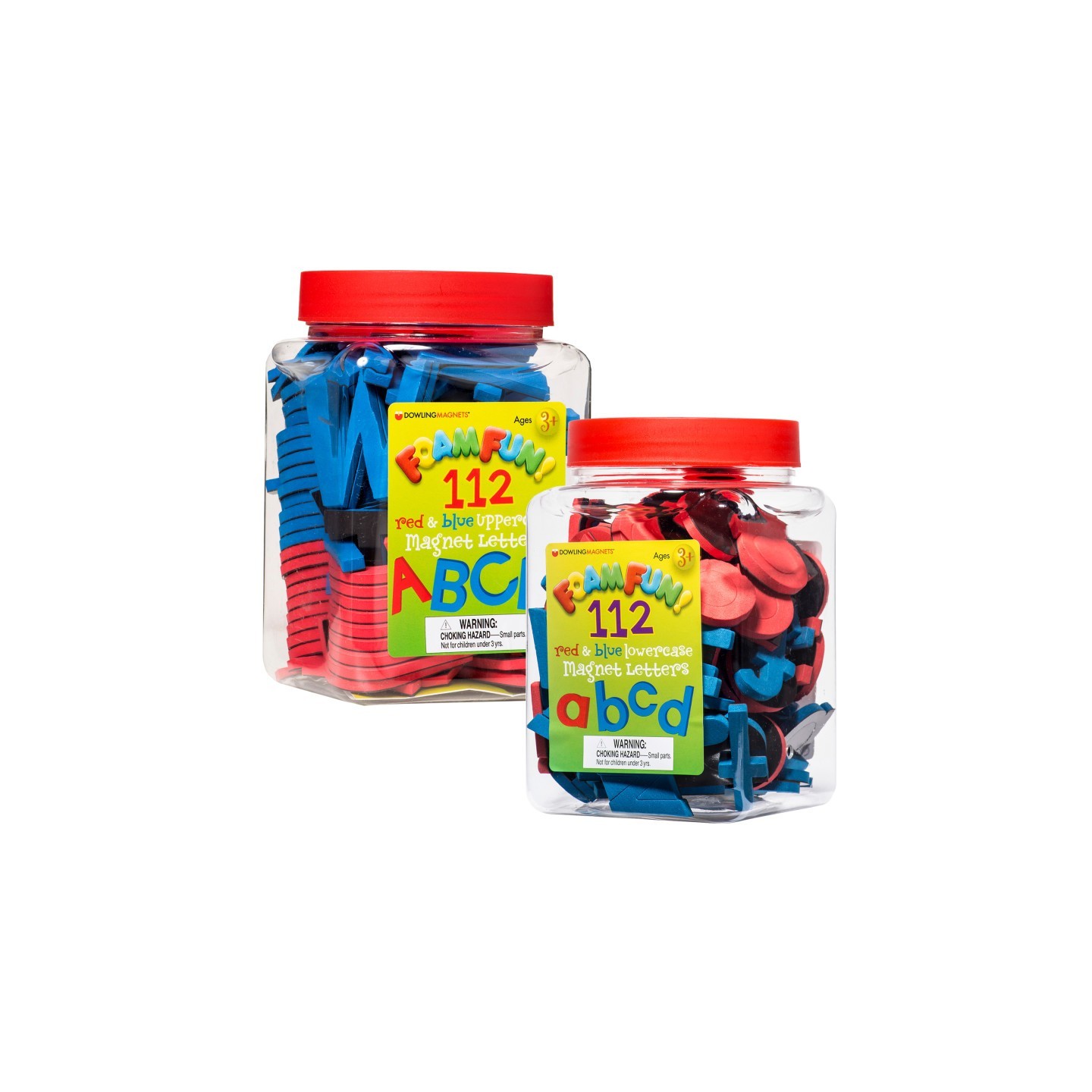 Dowling Magnets® Foam Fun Magnet Letters Red & Blue Bundle