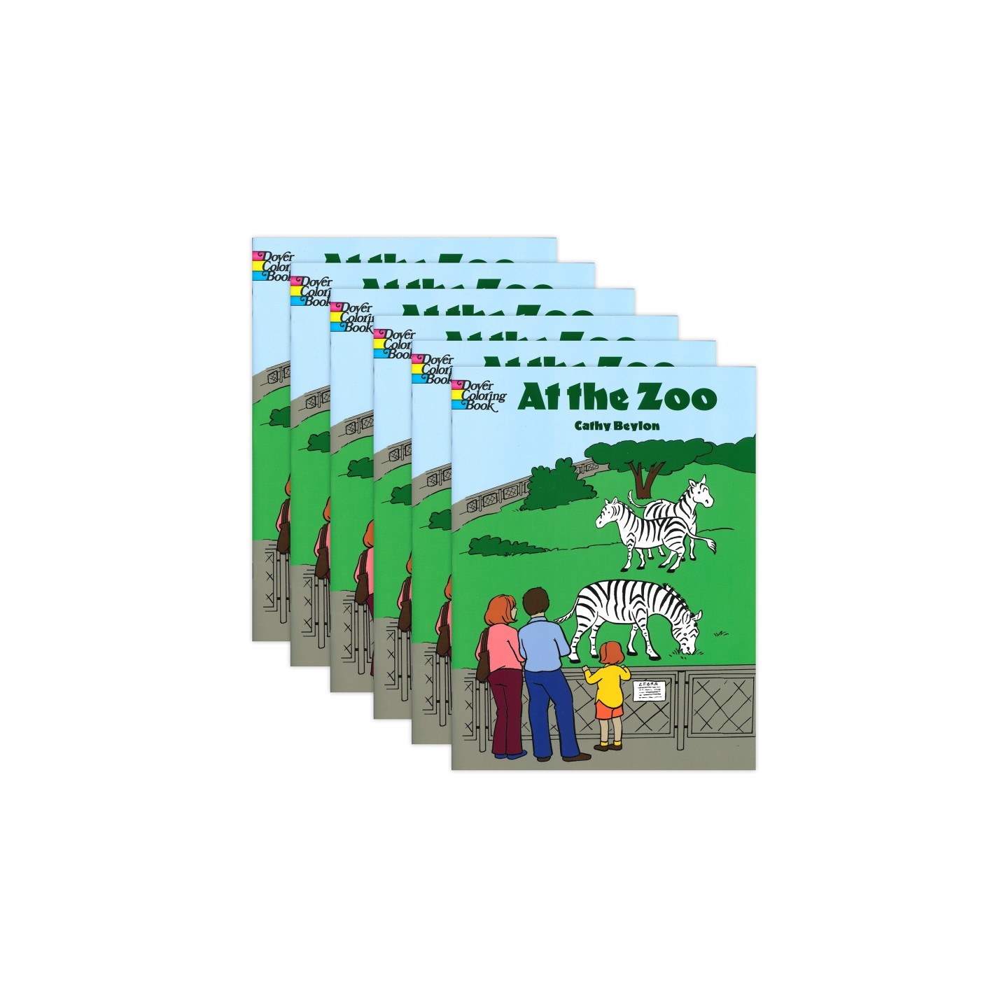 Dover Coloring Book At The Zoo Coloring Book, Pack of 6