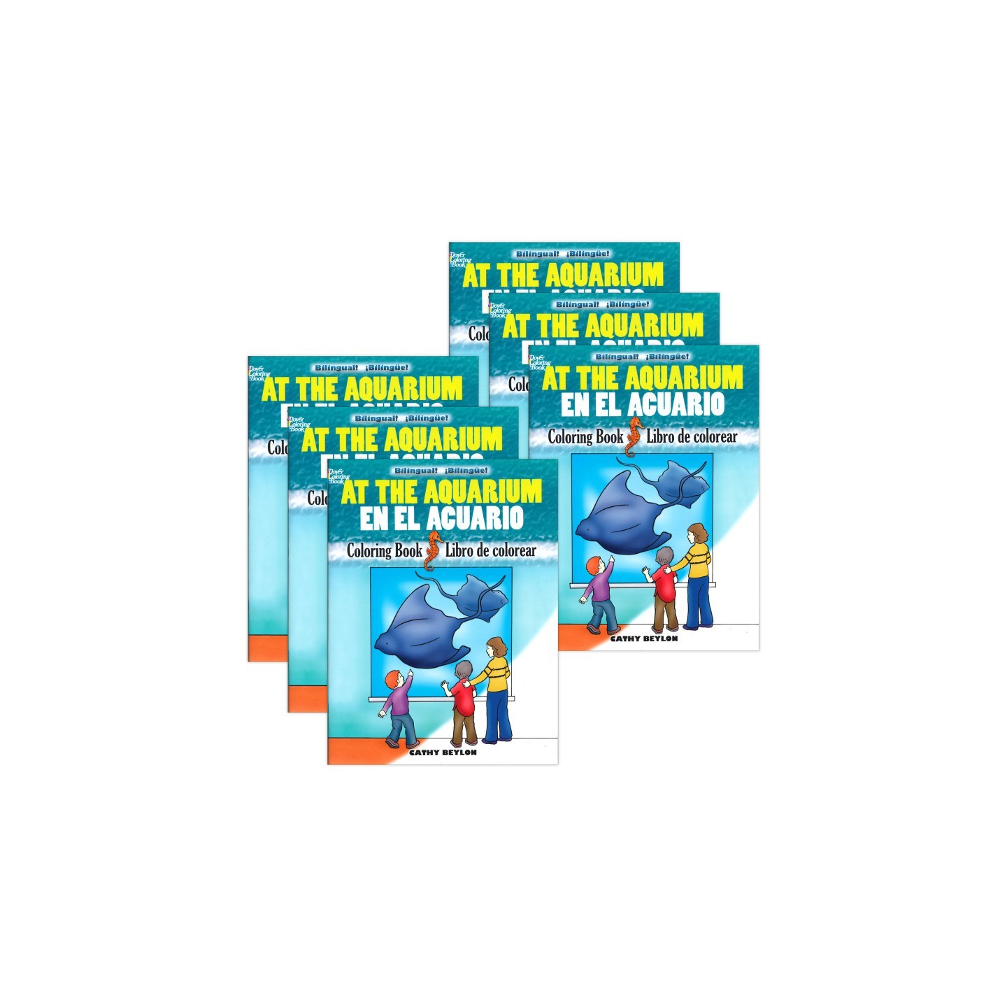 Dover Coloring Book At The Aquarium Coloring Book, Pack of 6