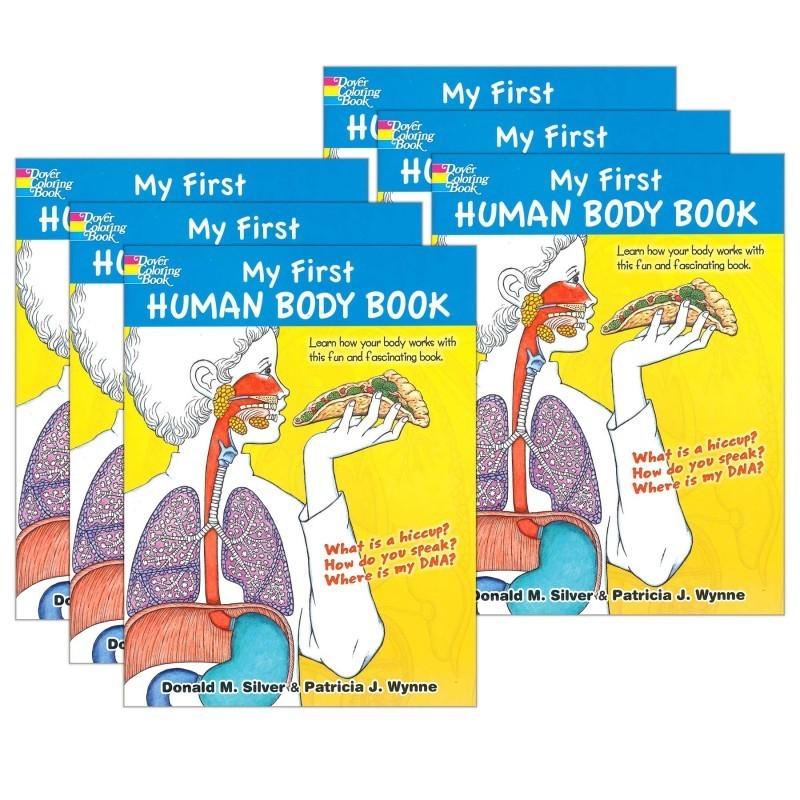 Dover Coloring Book My First Human Body Coloring Book, Pack of 6