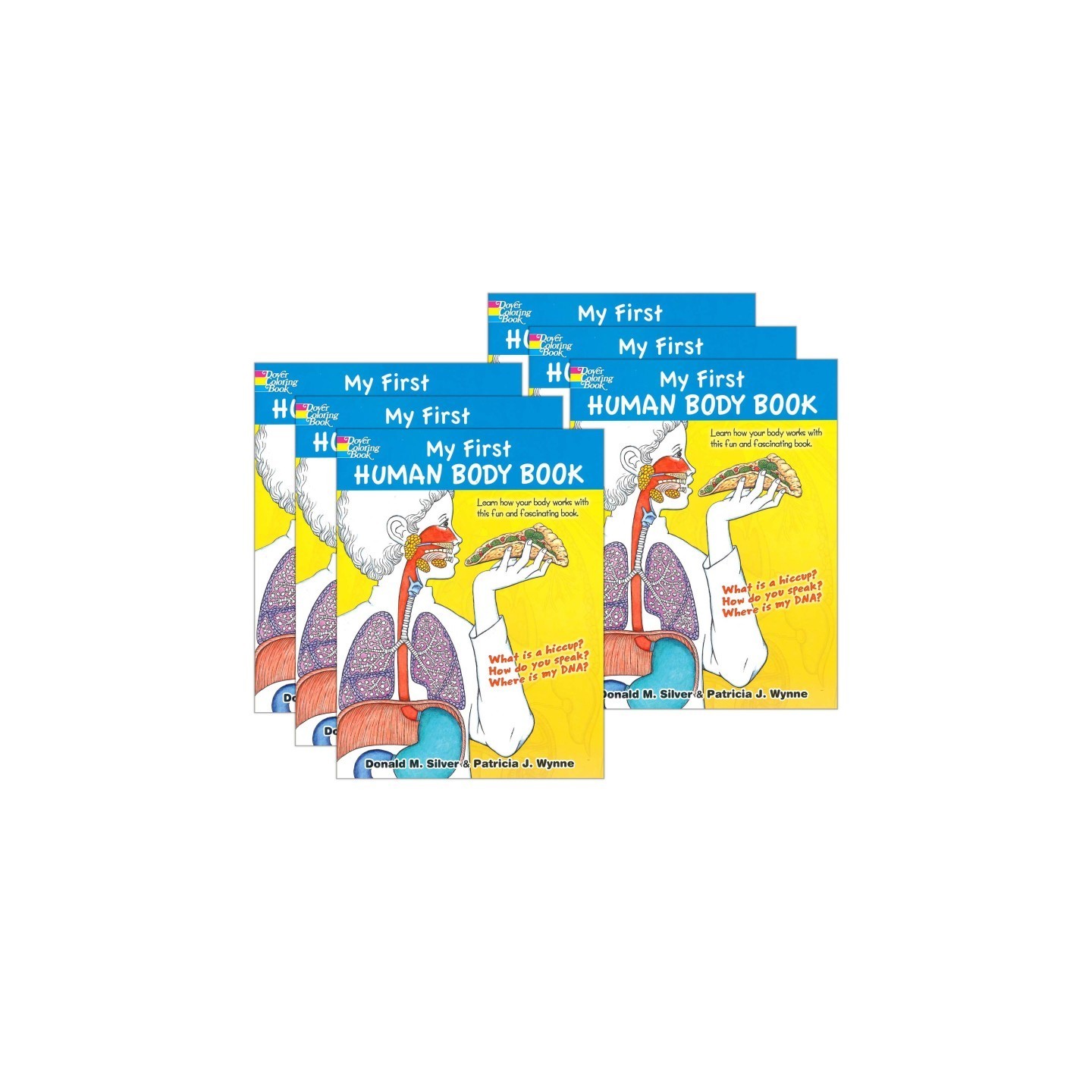 Dover Coloring Book My First Human Body Coloring Book, Pack of 6