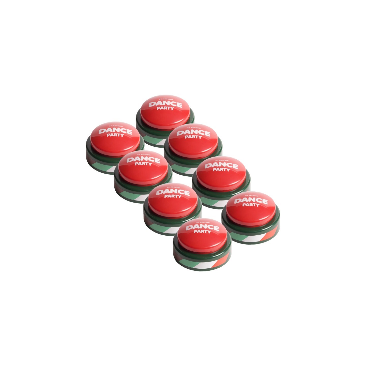 30 Second Dance Party Dance Party Button, Holiday, Pack of 8