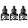 Daler-Rowney FW Acrylic Ink, Black, 29.5ml, Pack of 3