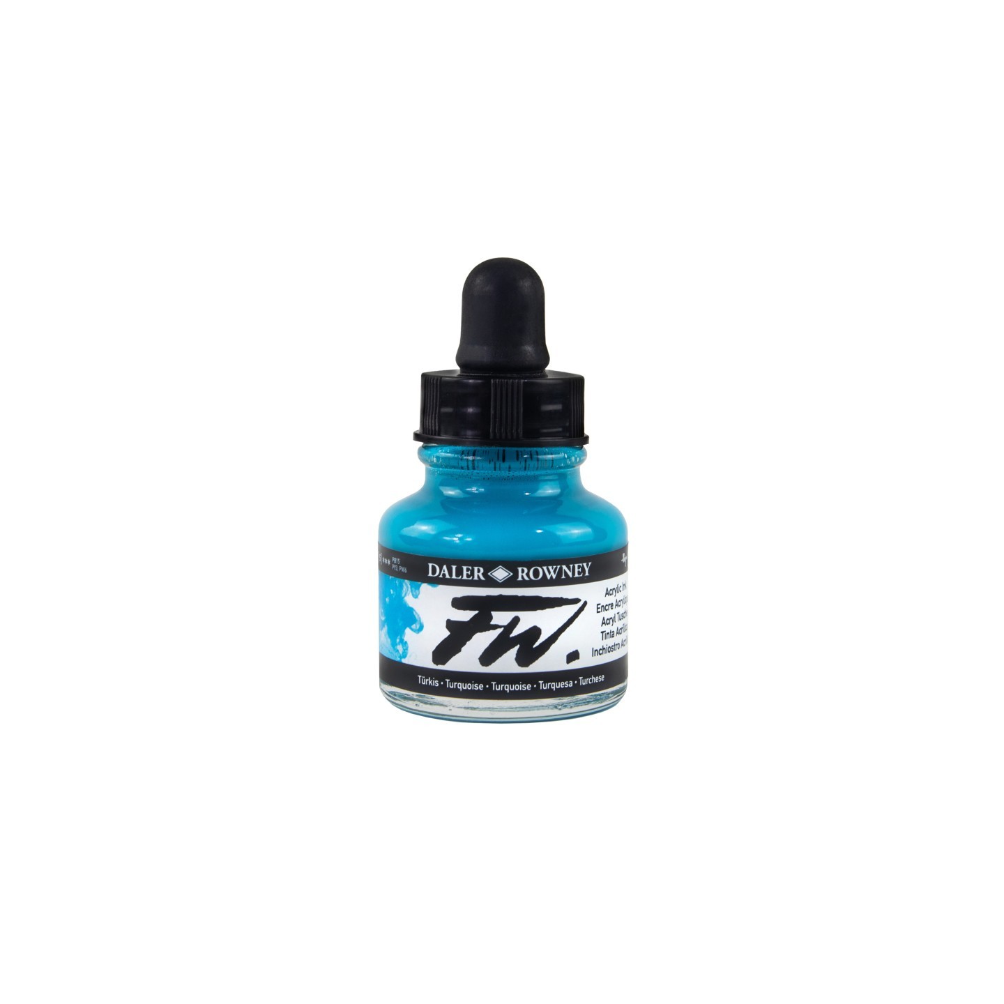 Daler-Rowney FW Acrylic Ink, Turquoise, 29.5ml, 1 Count