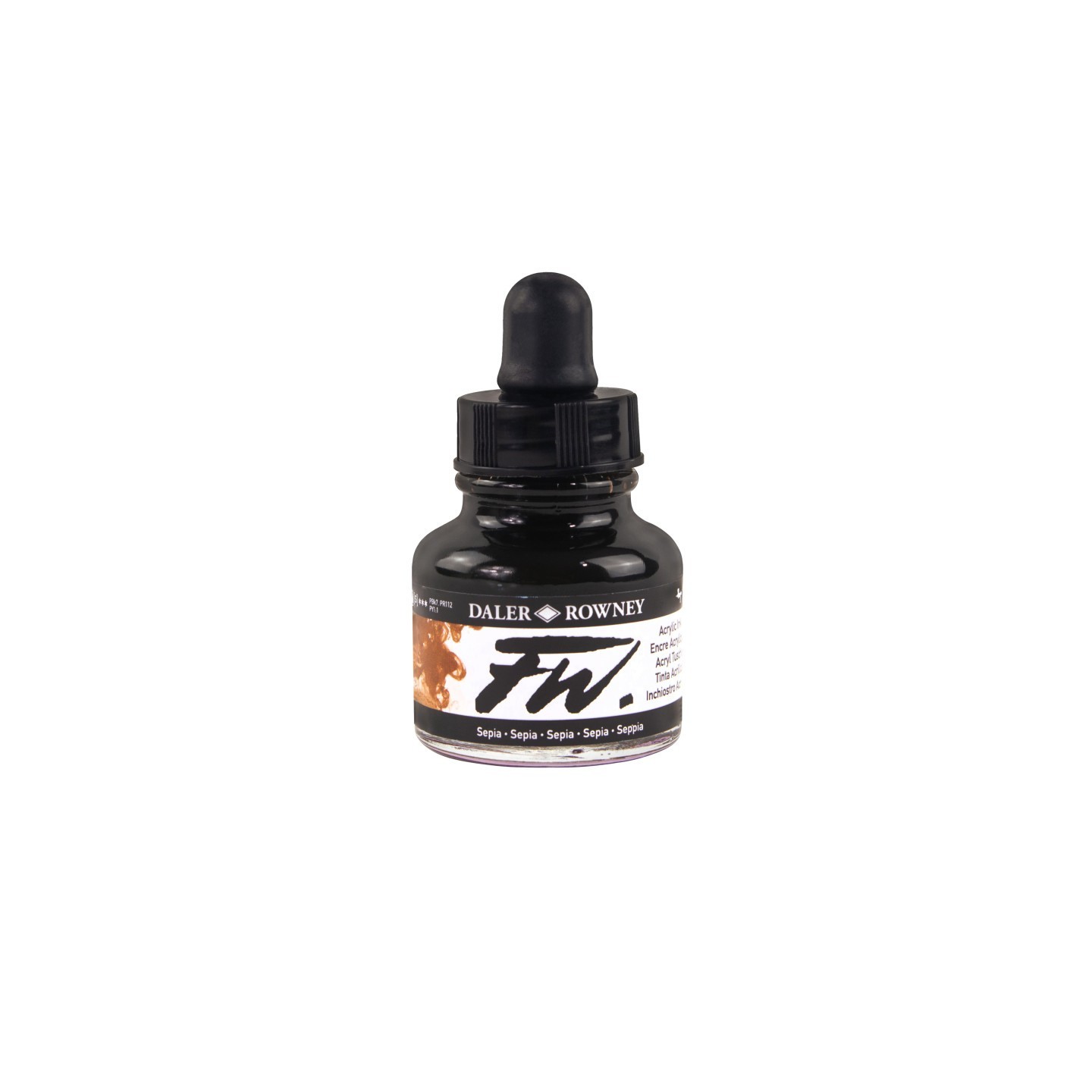 Daler-Rowney FW Acrylic Ink, Sepia, 29.5ml, 1 Count