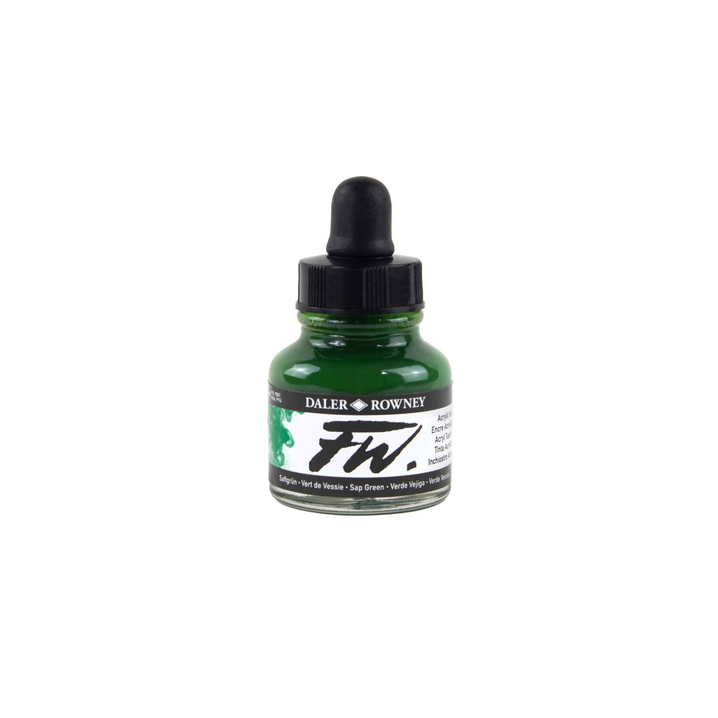 Daler-Rowney FW Acrylic Ink, Sap Green, 29.5ml, 1 Count