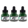 Daler-Rowney FW Acrylic Ink, Sap Green, 29.5ml, Pack of 3