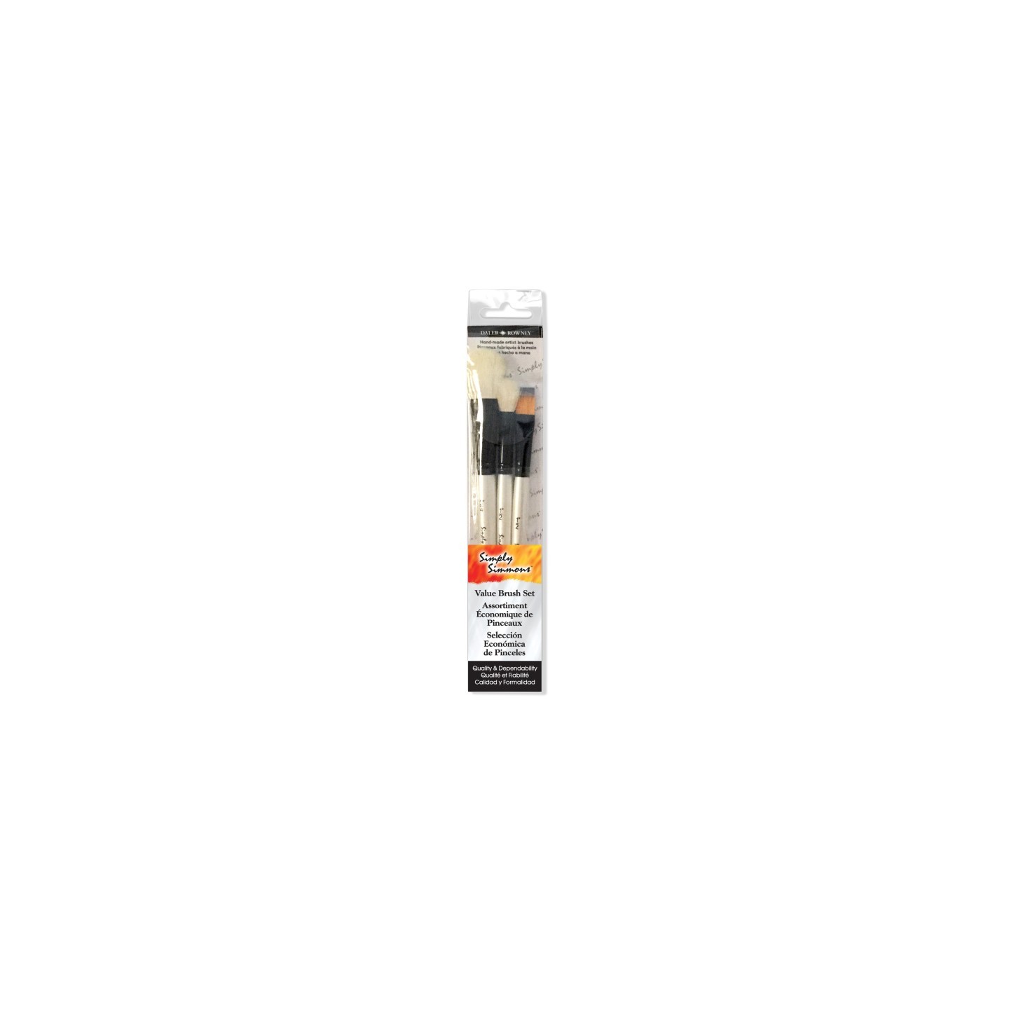 Daler-Rowney Simply Simmons Mop Brush Set, 3 Pieces