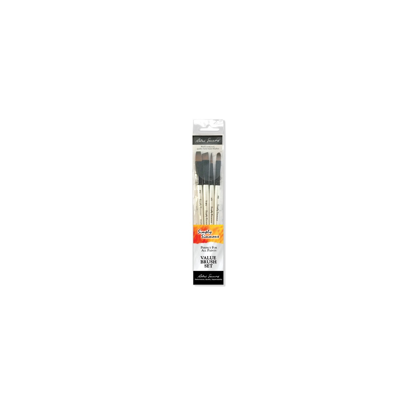 Daler-Rowney Simply Simmons Work Horse Brush Set, 4 Pieces