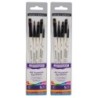 Daler-Rowney Graduate All Purpose Selection Brush Set, Synthetic, 5 Pieces Per Set, 2 Sets