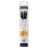 Daler-Rowney Simply Simmons Filbert Brush Set, Short Handle Mixed Media Paintbrush, White, 4 Pieces