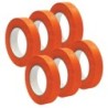 DSS Distributing Premium Grade Masking Tape, 1" x 55 yards, Orange, 6 Rolls