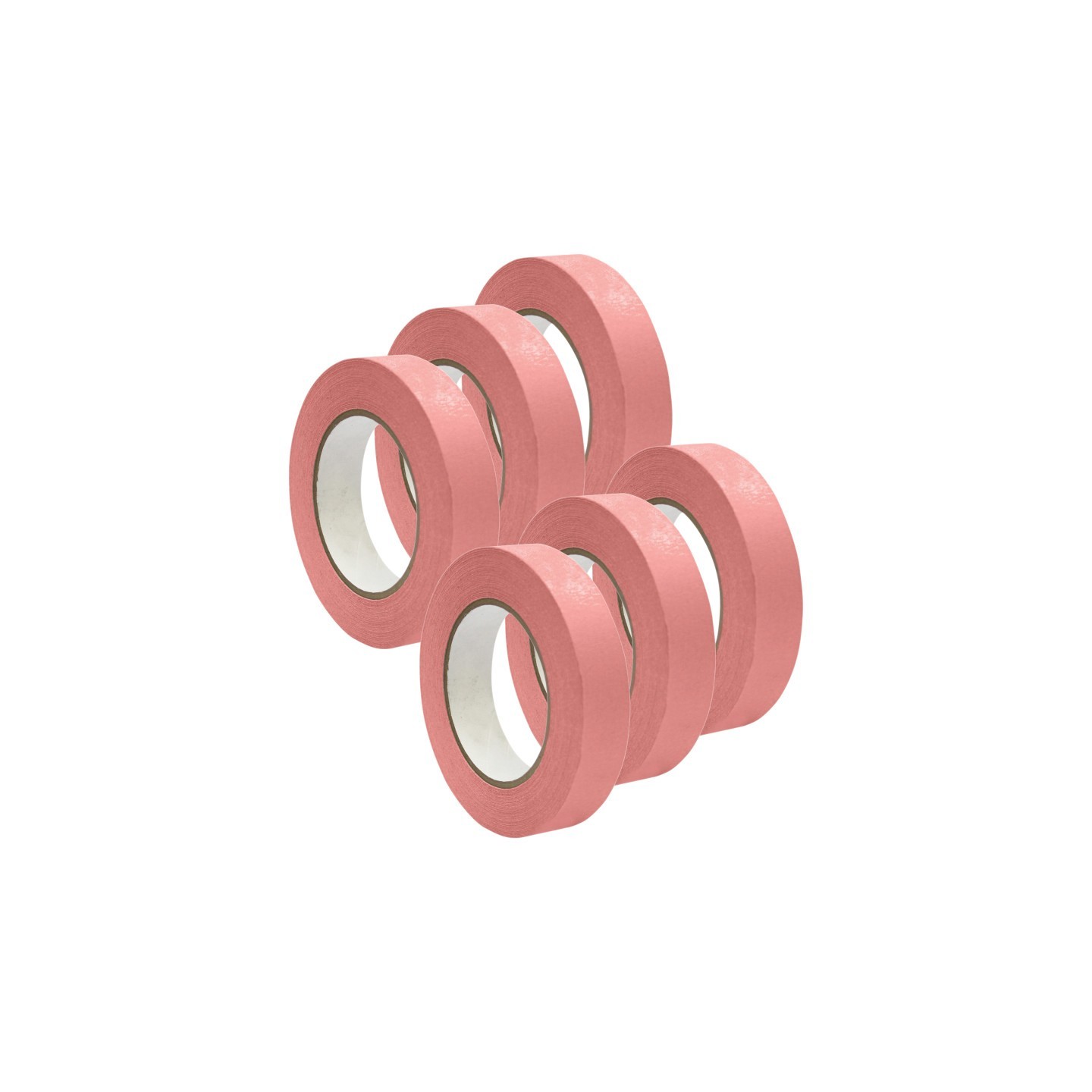 DSS Distributing Premium Grade Masking Tape, 1" x 55 yds, Pink, 6 Rolls