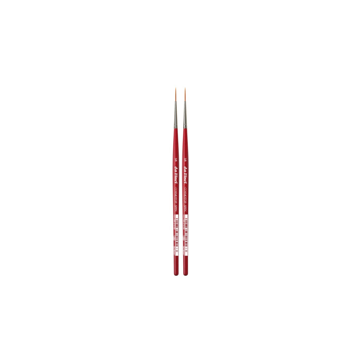 da Vinci COSMOTOP-SPIN Rigger Brush, Synthetic, Acrylic & Watercolor, Pointed Liner, Series 5880, Size -3, Pack of 2