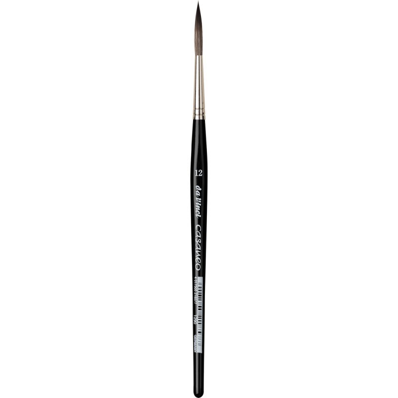 da Vinci CASANEO Rigger, Extra Soft Synthetics, Watercolor & Acrylic, Liner, Series 1290, Size 12