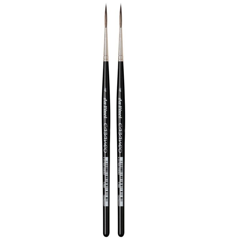 da Vinci CASANEO Rigger, Extra Soft Synthetics, Watercolor & Acrylic, Liner, Series 1290, Size 4, Pack of 2