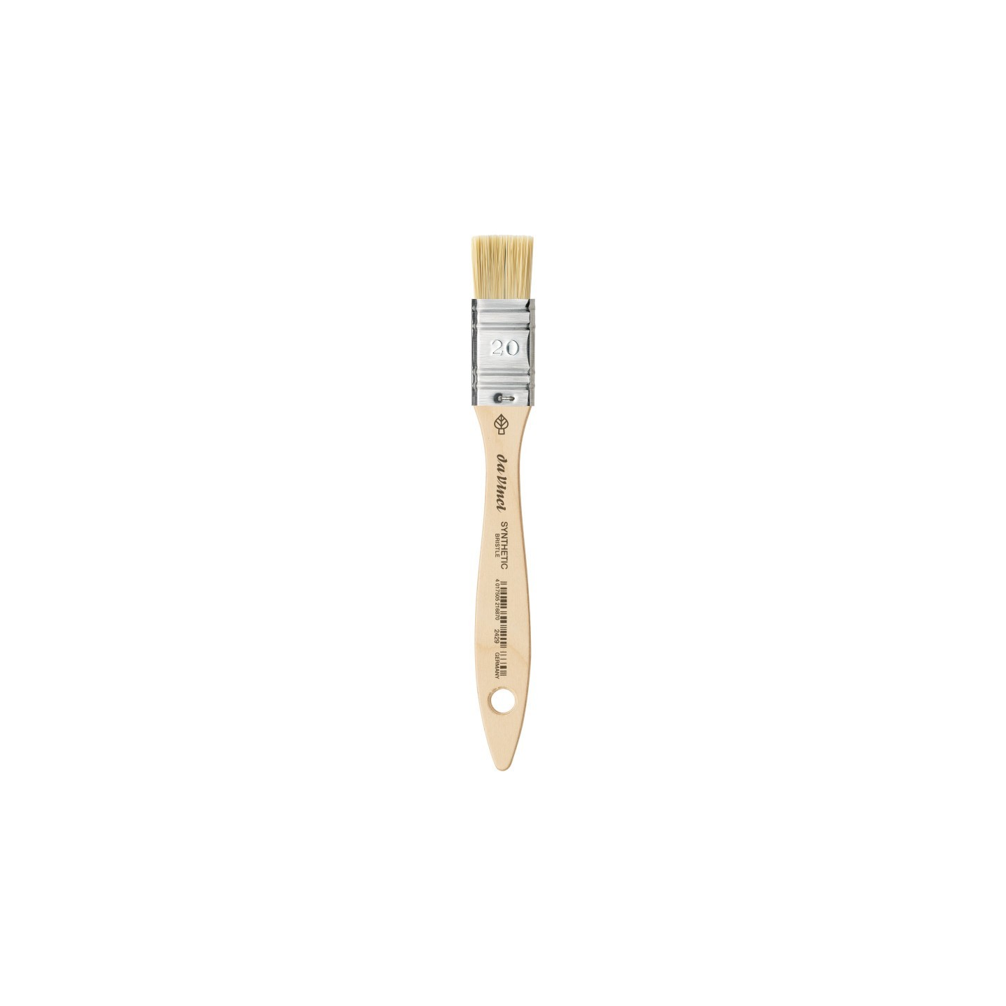 da Vinci SYNTHETIC Mottler Brush, Natural Hog, Acrylic & Oil, Flat, Series 2429, Size 20