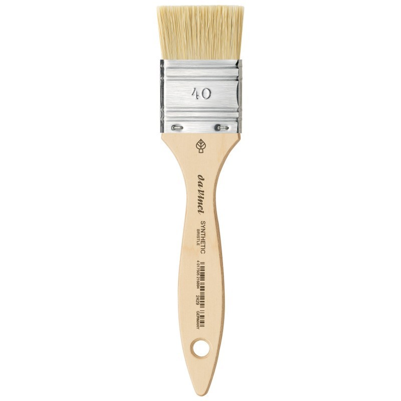 da Vinci SYNTHETIC Mottler Brush, Natural Hog, Acrylic & Oil, Flat, Series 2429, Size 40