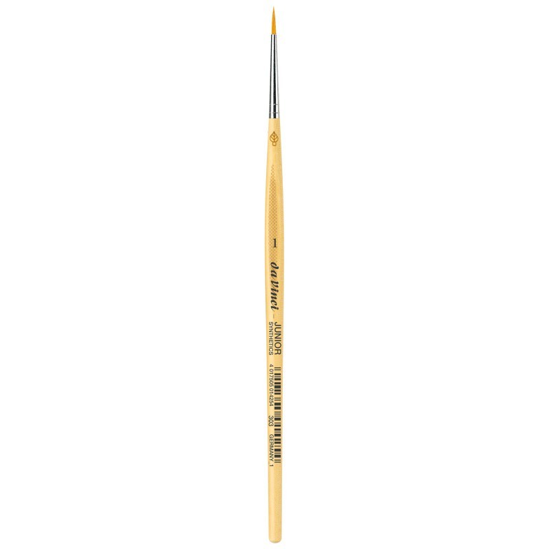 da Vinci JUNIOR Synthetics Student Brush, Synthetic, Tempera, Round, Series 303, Size 1