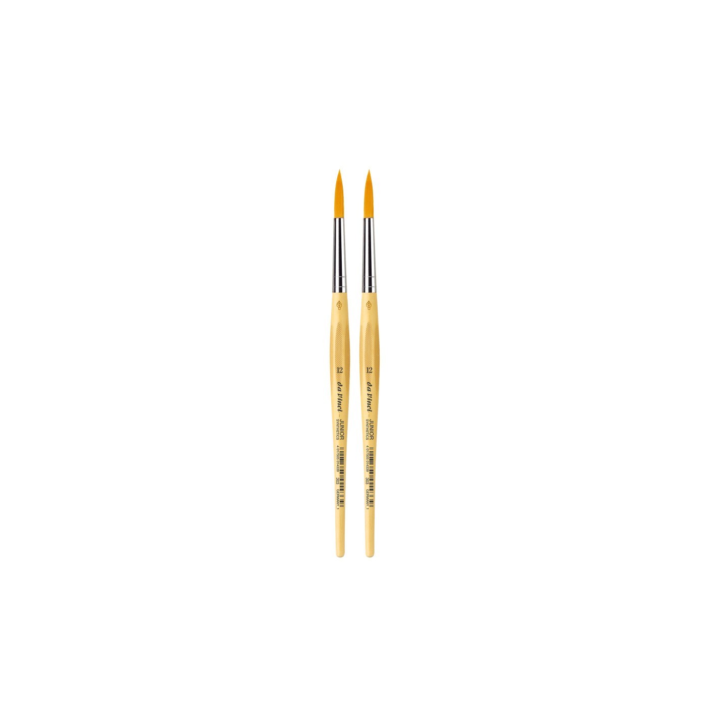 da Vinci JUNIOR Synthetics Student Brush, Synthetic, Tempera, Round, Series 303, Size 12, Pack of 2