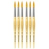da Vinci JUNIOR Synthetics Student Brush, Synthetic, Tempera, Round, Series 303, Size 1, Pack of 6