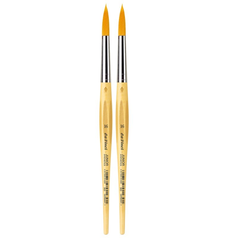 da Vinci JUNIOR Synthetics Student Brush, Synthetic, Tempera, Round, Series 303, Size 16, Pack of 2