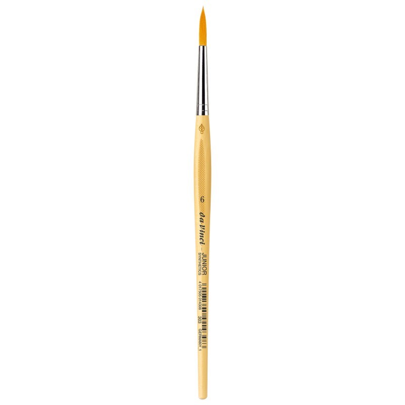 da Vinci JUNIOR Synthetics Student Brush, Synthetic, Tempera, Round, Series 303, Size 6