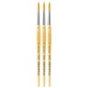da Vinci JUNIOR Synthetics Student Brush, Synthetic, Tempera, Round, Series 303, Size 6, Pack of 3