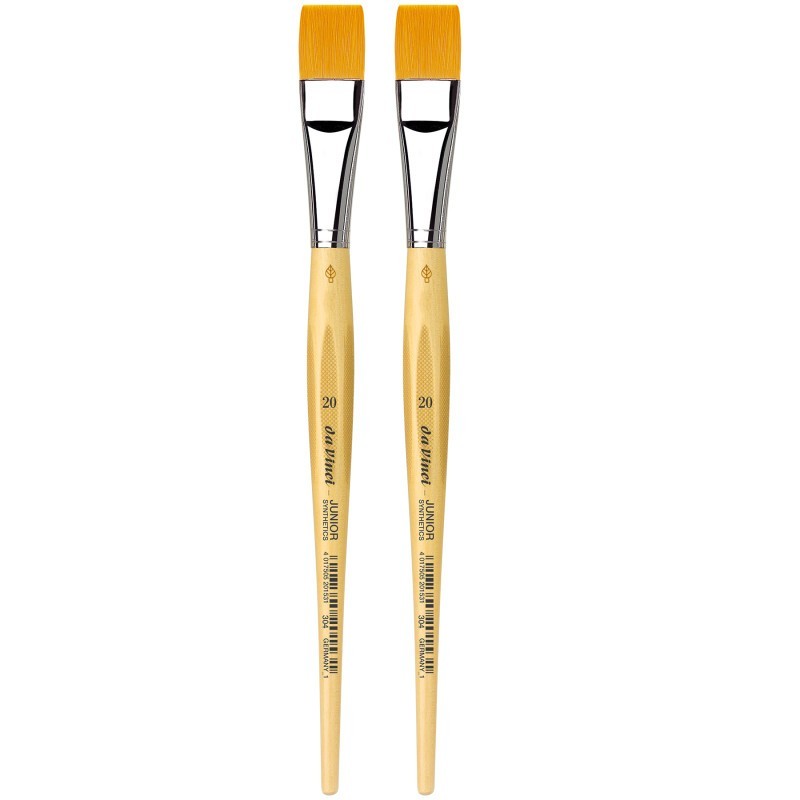 da Vinci JUNIOR Synthetics Student Brush, Synthetic, Tempera, Round, Series 304, Size 20, Pack of 2