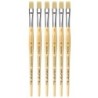 da Vinci JUNIOR BORSTE Synthetic Student Brush, Synthetic, Tempera, Flat, Series 329, Size 10, Pack of 6