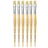 da Vinci JUNIOR BORSTE Synthetic Student Brush, Synthetic, Tempera, Flat, Series 329, Size 12, Pack of 6