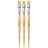 da Vinci JUNIOR BORSTE Synthetic Student Brush, Synthetic, Tempera, Flat, Series 329, Size 14, Pack of 3