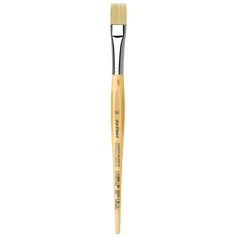 da Vinci JUNIOR BORSTE Synthetic Student Brush, Synthetic, Tempera, Flat, Series 329, Size 16