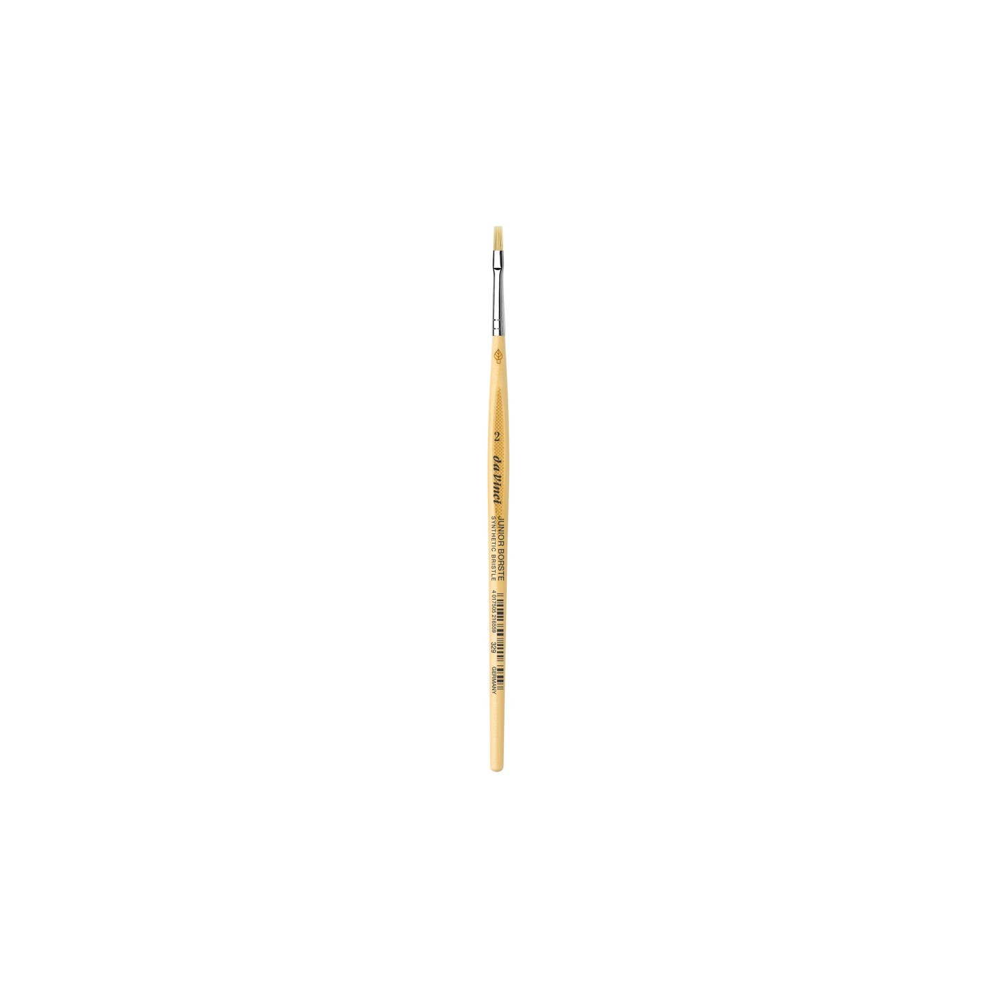 da Vinci JUNIOR BORSTE Synthetic Student Brush, Synthetic, Tempera, Flat, Series 329, Size 2