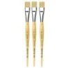 da Vinci JUNIOR BORSTE Synthetic Student Brush, Synthetic, Tempera, Flat, Series 329, Size 20, Pack of 3