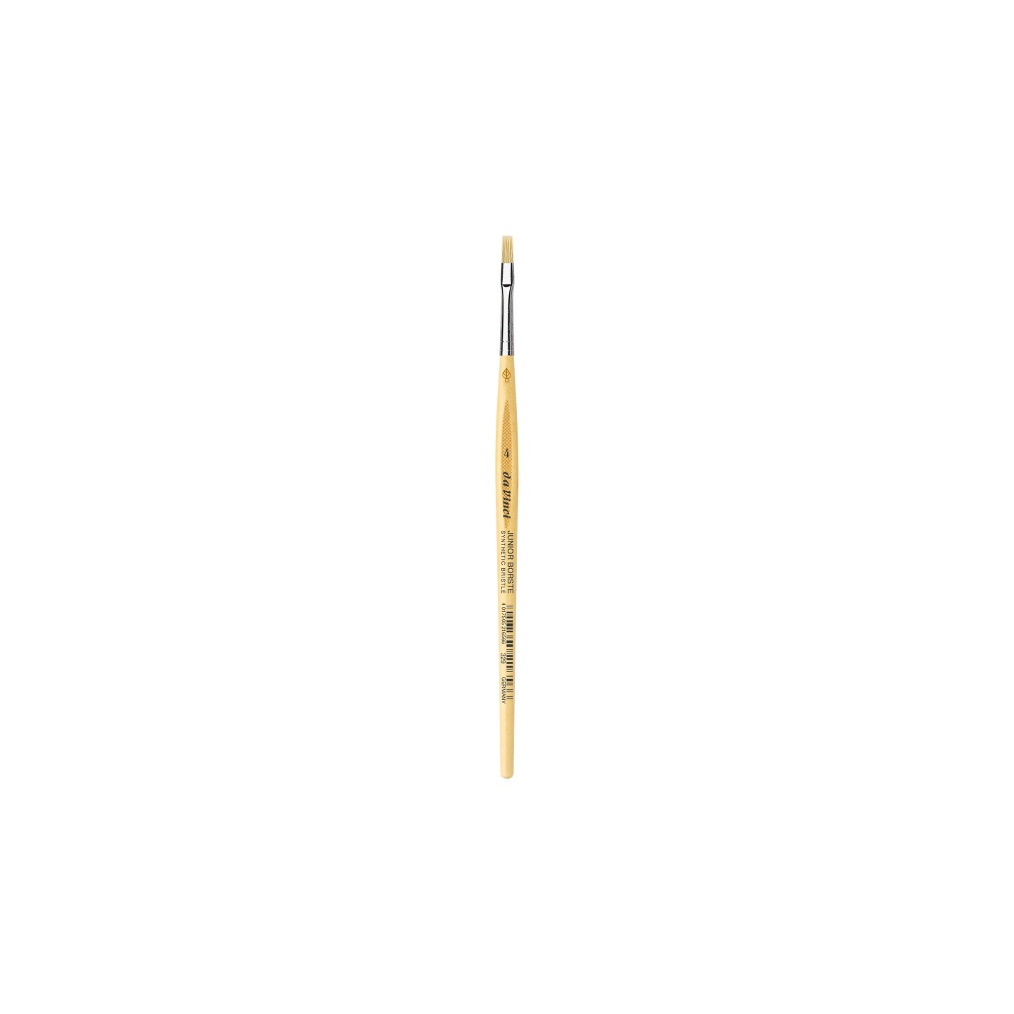da Vinci JUNIOR BORSTE Synthetic Student Brush, Synthetic, Tempera, Flat, Series 329, Size 4