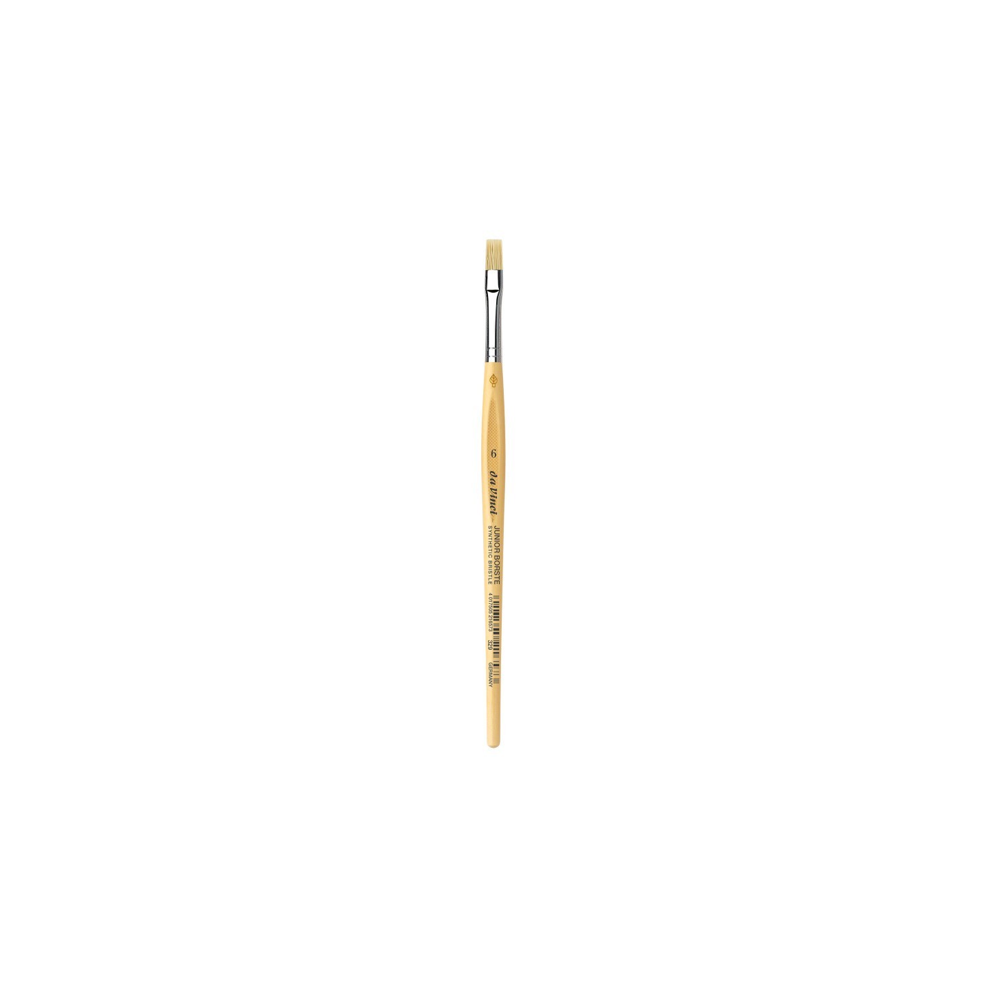 da Vinci JUNIOR BORSTE Synthetic Student Brush, Synthetic, Tempera, Flat, Series 329, Size 6