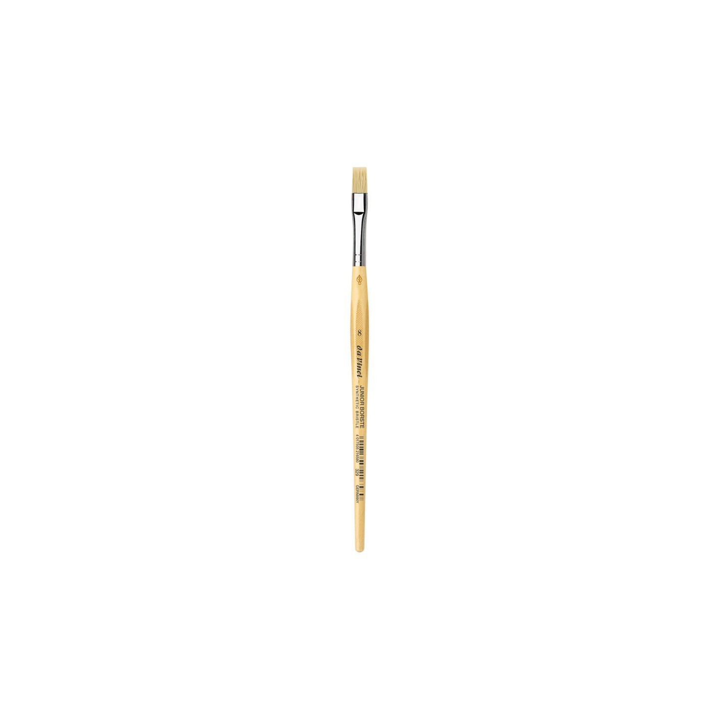 da Vinci JUNIOR BORSTE Synthetic Student Brush, Synthetic, Tempera, Flat, Series 329, Size 8