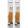 da Vinci UNIVERSAL School Brushes, Synthetic, All Paint Types, Assorted, 5 Per Set, 2 Sets