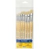 da Vinci JUNIOR BORSTE Synthetic Student Brush, Synthetic, All Paint Types, Flat, Series 329, Assorted Sizes, 8 Brush Set